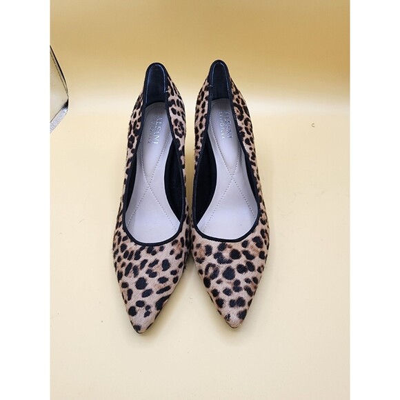 Alfani Women’s Leopard Print Pumps Size 7.5M Haircalf Jeules - Picture 4 of 6